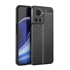 Microcase Oneplus 10 Ace Leather Tpu Silikon Kılıf - Siyah