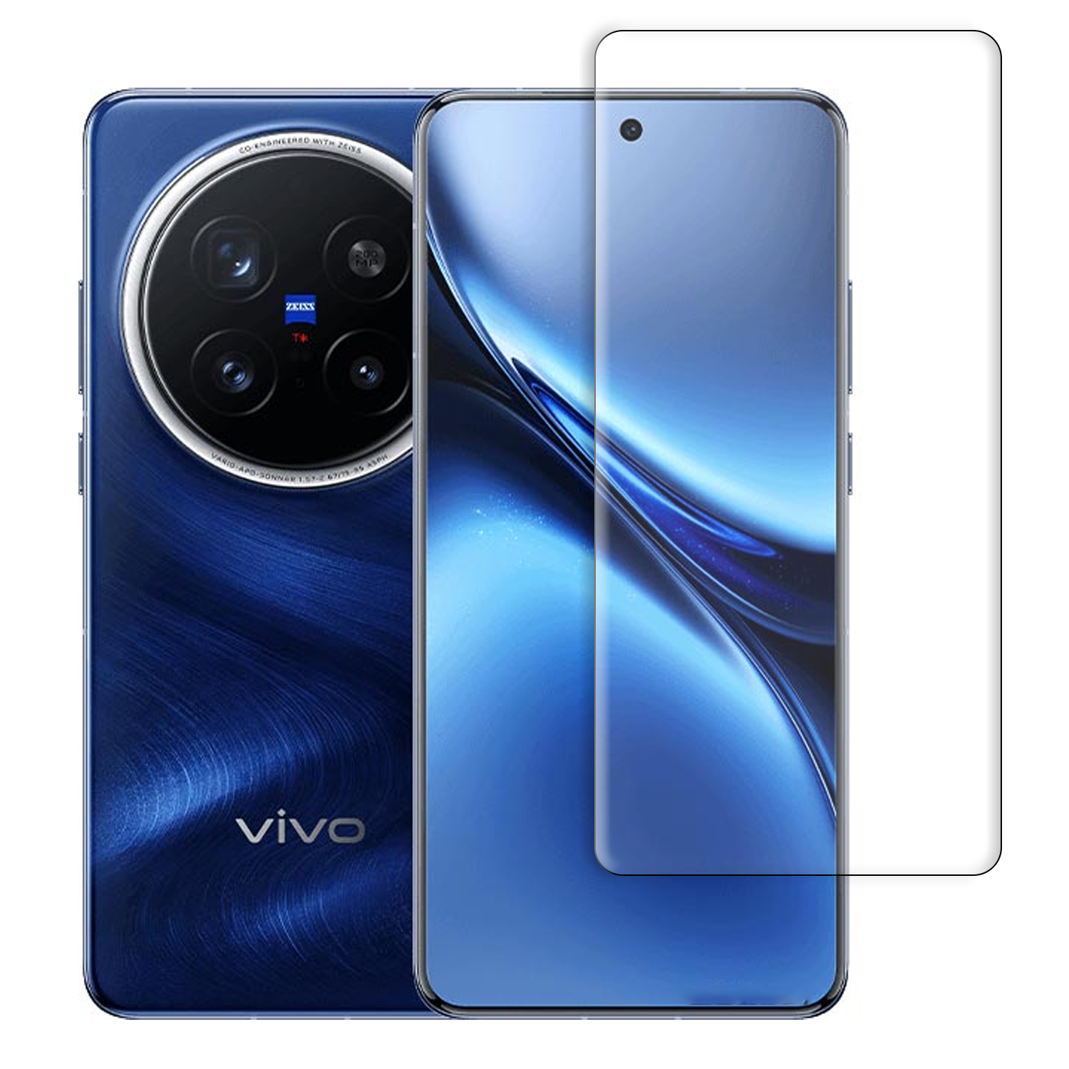 Microcase Vivo x200 Pro Curved Tam Kaplayan Kavisli Tempered Cam Ekran Koruyucu - AL3282