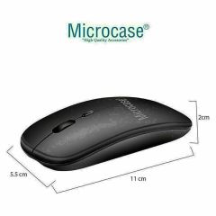 Microcase Lenovo Smart Paper ZAC00011TR 10.3 inch  Tablet  için Türkçe Bluetooth Klavye+Mouse+Tablet Standı-Siyah AL8126