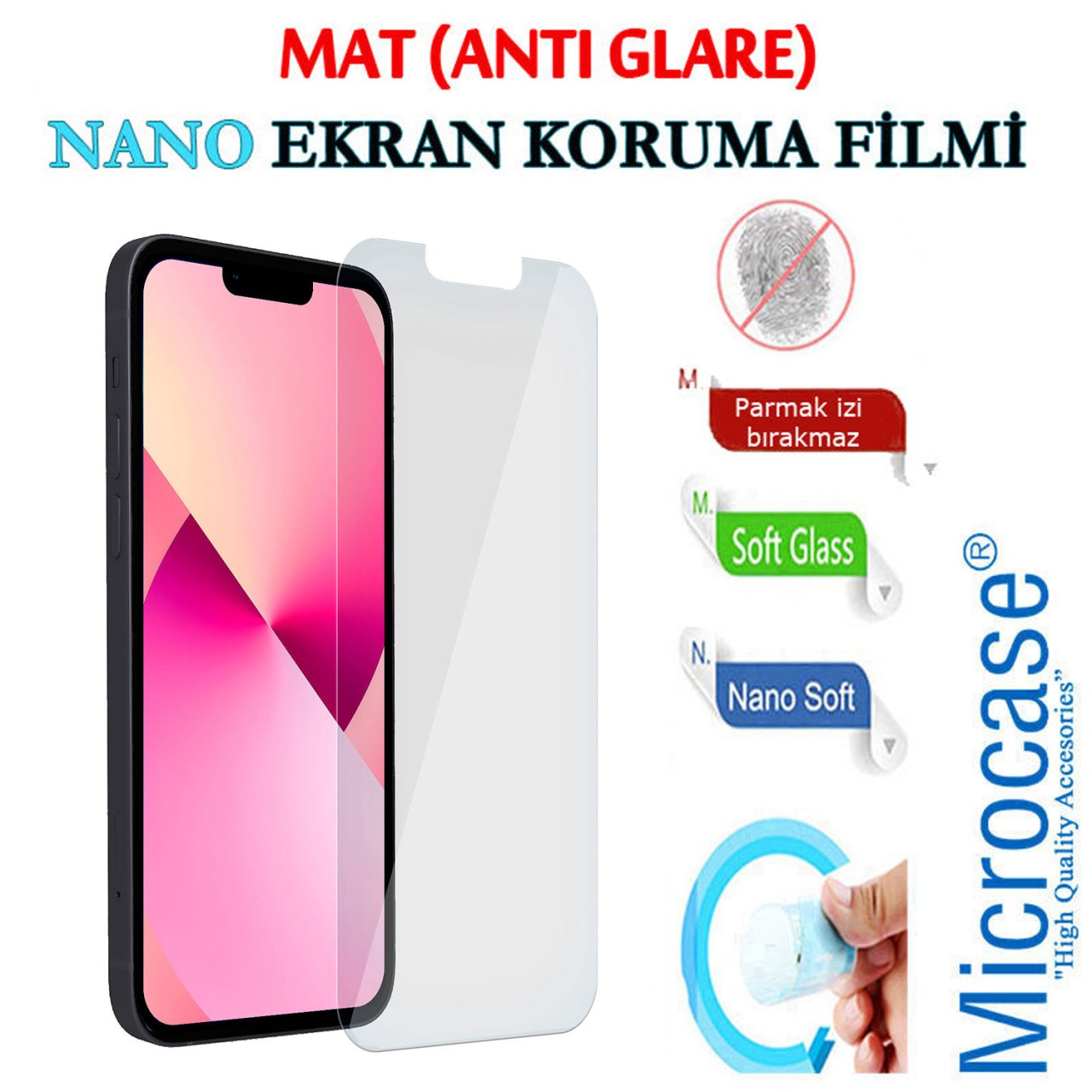 Microcase iPhone 13 Mini Nano Esnek Ekran Koruma Filmi - MAT