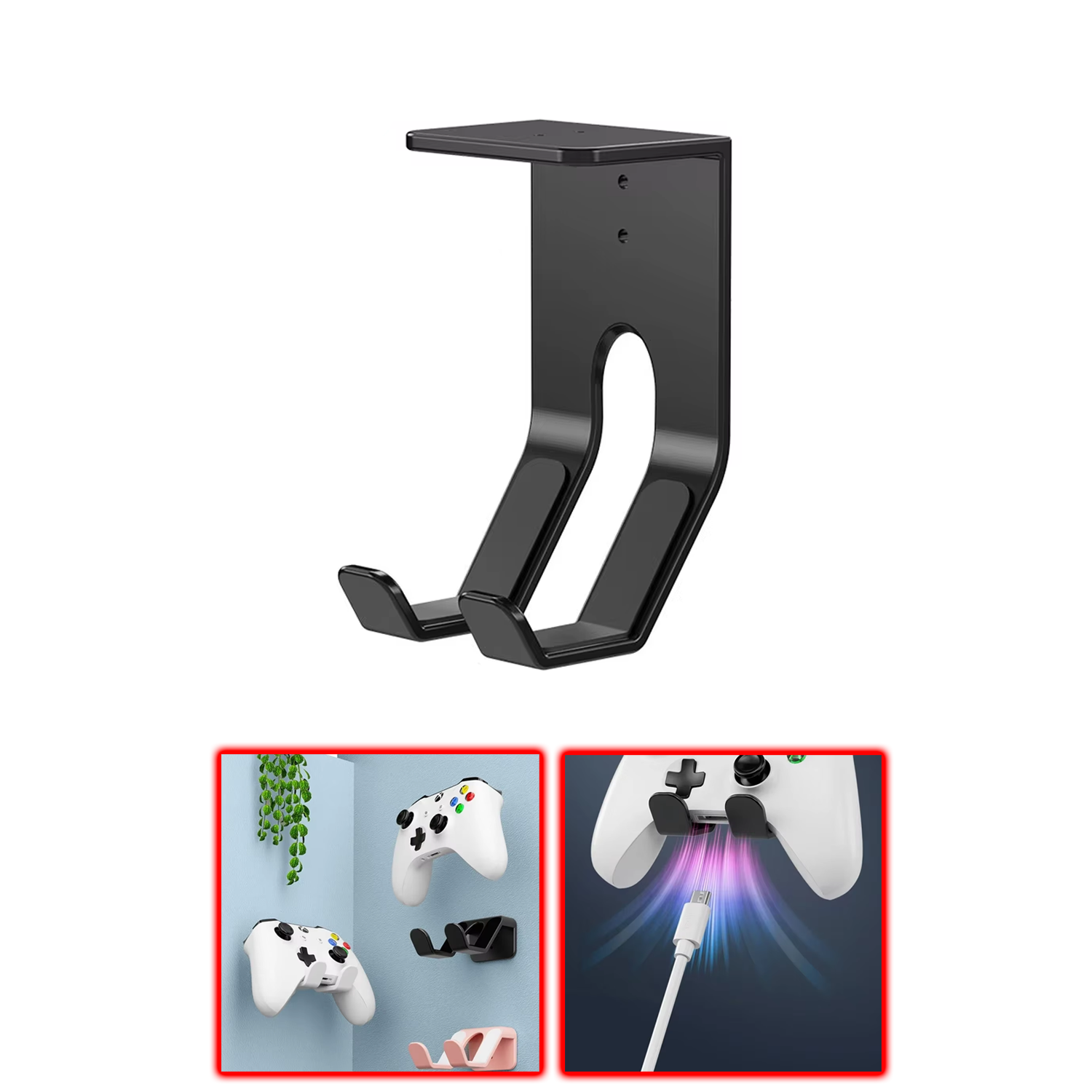 Microcase PS5 ve Oyun Kolları İçin Masaya Monte Tutucu Stand Holder AL5442