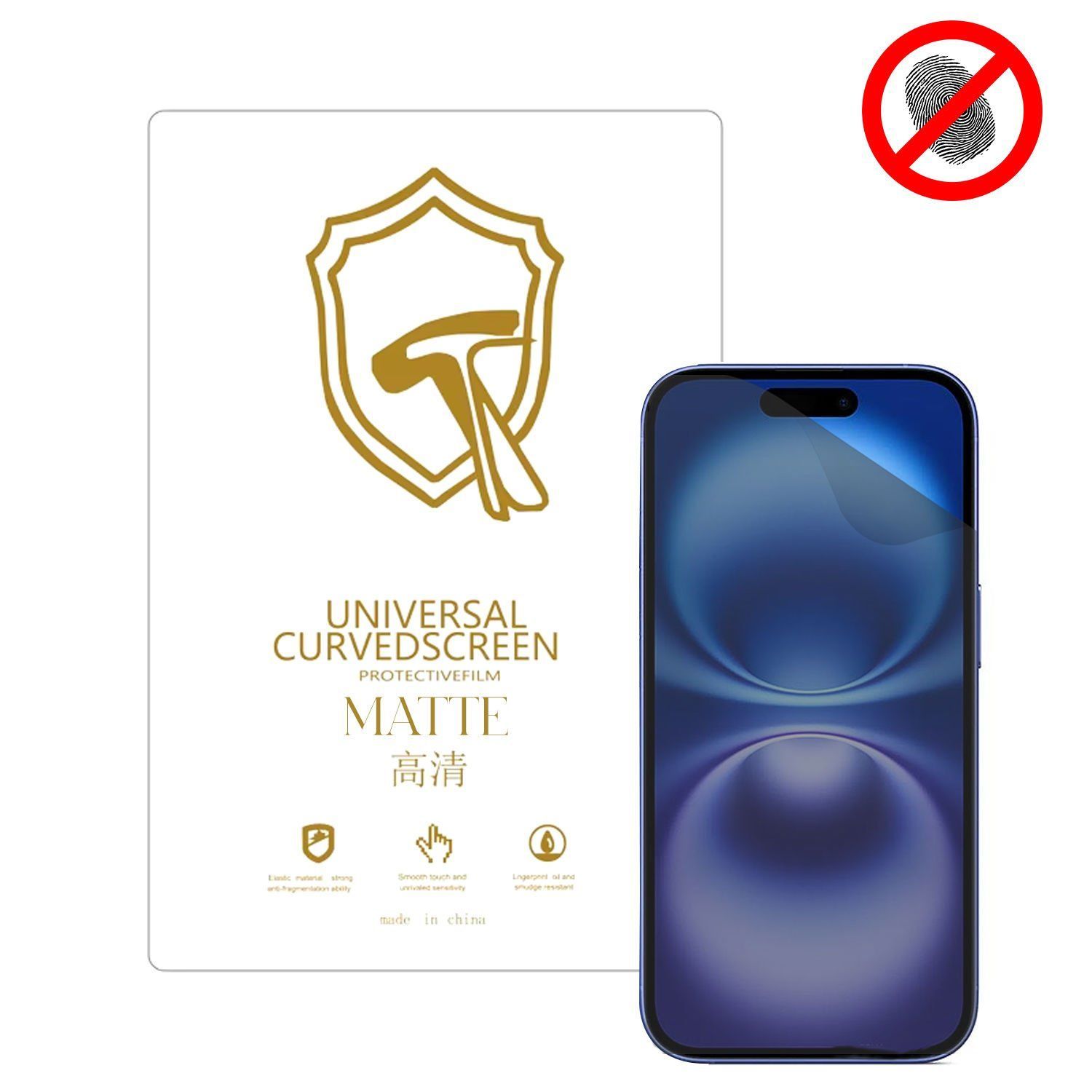 Microcase iPhone 16 Pro ile uyumlu Tpu Nano Mat Ekran Koruma Filmi EKM107