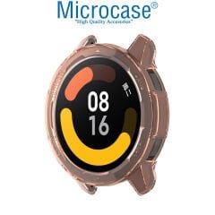 Microcase Xiaomi Watch S1 Active Önü Açık Tasarım Silikon Kılıf - Pembe