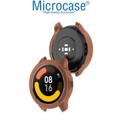 Microcase Xiaomi Watch S1 Active Önü Açık Tasarım Silikon Kılıf - Pembe