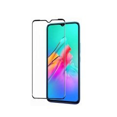 Microcase Infinix Smart 5 Tam Kaplayan Çerçeveli Tempered Ekran Koruyucu - Siyah