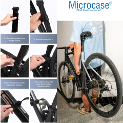Microcase Ayarlanabilir Cırtlı Dayanıklı ve Pratik Kullanım Bisiklet Taşıma Aparatı - AL5332 2 ADET