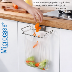 Microcase Mutfak Dolabına Monte Çok Amaçlı Çöp Poşeti Askılığı 2 ADET AL5444
