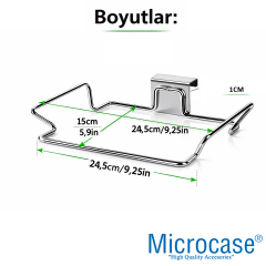 Microcase Mutfak Dolabına Monte Çok Amaçlı Çöp Poşeti Askılığı 2 ADET AL5444