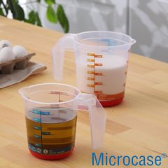 Microcase 500ml Saplı Plastik Dereceli Renkli Ölçü Kabı - AL4692