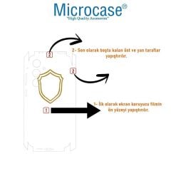 Microcase Vivo X100 Pro ile Uyumlu Full Tpu Ön Arka ve Yan 360 Nano Koruma- EKM116