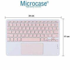 Microcase Huawei Matepad SE 11 2024 Tablet için Bluetooth Touchpad Klavye + Standlı Kılıf - BKK5