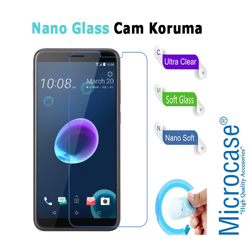 HTC Desire 12 Nano Glass Cam Ekran Koruma