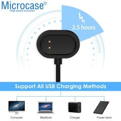 Microcase Realme Band 2 Manyetik Şarj Kablosu 100 cm Siyah - AL3127