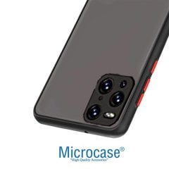 Microcase Oppo Find X3 Pro London Serisi Darbeye Dayanıklı Kılıf - Buzlu Siyah