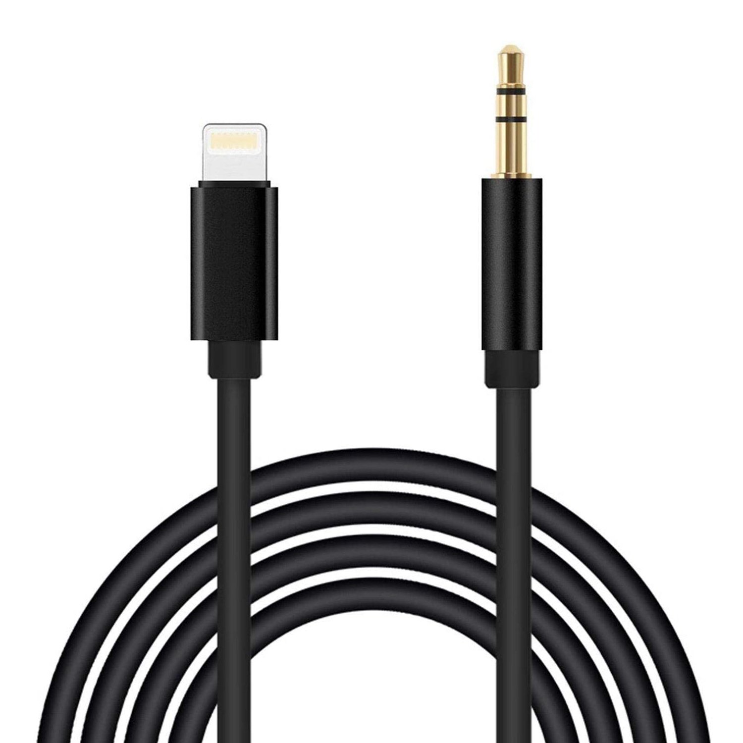 Microcase iPhone iPad Lightning to 3.5 mm Aux Çevirici Kablo 1 metre Siyah - AL2959