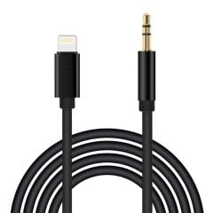 Microcase iPhone iPad Lightning to 3.5 mm Aux Çevirici Kablo 1 metre Siyah - AL2959