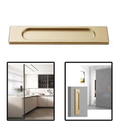 Microcase Metal Sürgülü Kapı Çekmece Pencere  Sineklik  vb. için  Yapışkanlı  Kol Tutacağı -AL4758