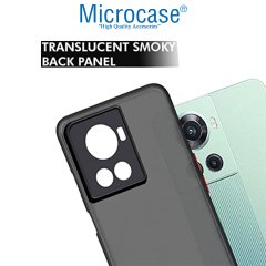 Microcase Oneplus 10R London Serisi Darbeye Dayanıklı Kılıf - Buzlu Siyah