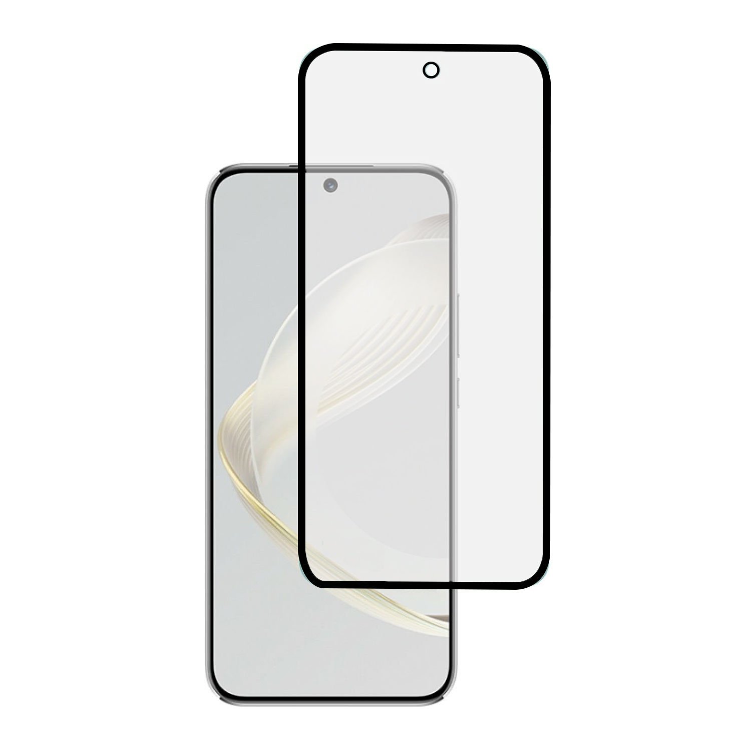 Microcase Huawei Nova 11i Tam Kaplayan Çerçeveli Tempered Ekran Koruyucu - Siyah AL3276