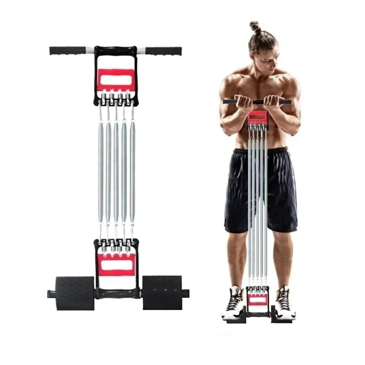 Microcase Çok Fonksiyonlu Çelik Yaylı El Ayak Göğüs 5 Çelik Yaylı Spor Aleti - AL5189