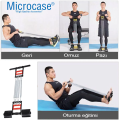 Microcase Çok Fonksiyonlu Çelik Yaylı El Ayak Göğüs 5 Çelik Yaylı Spor Aleti - AL5189