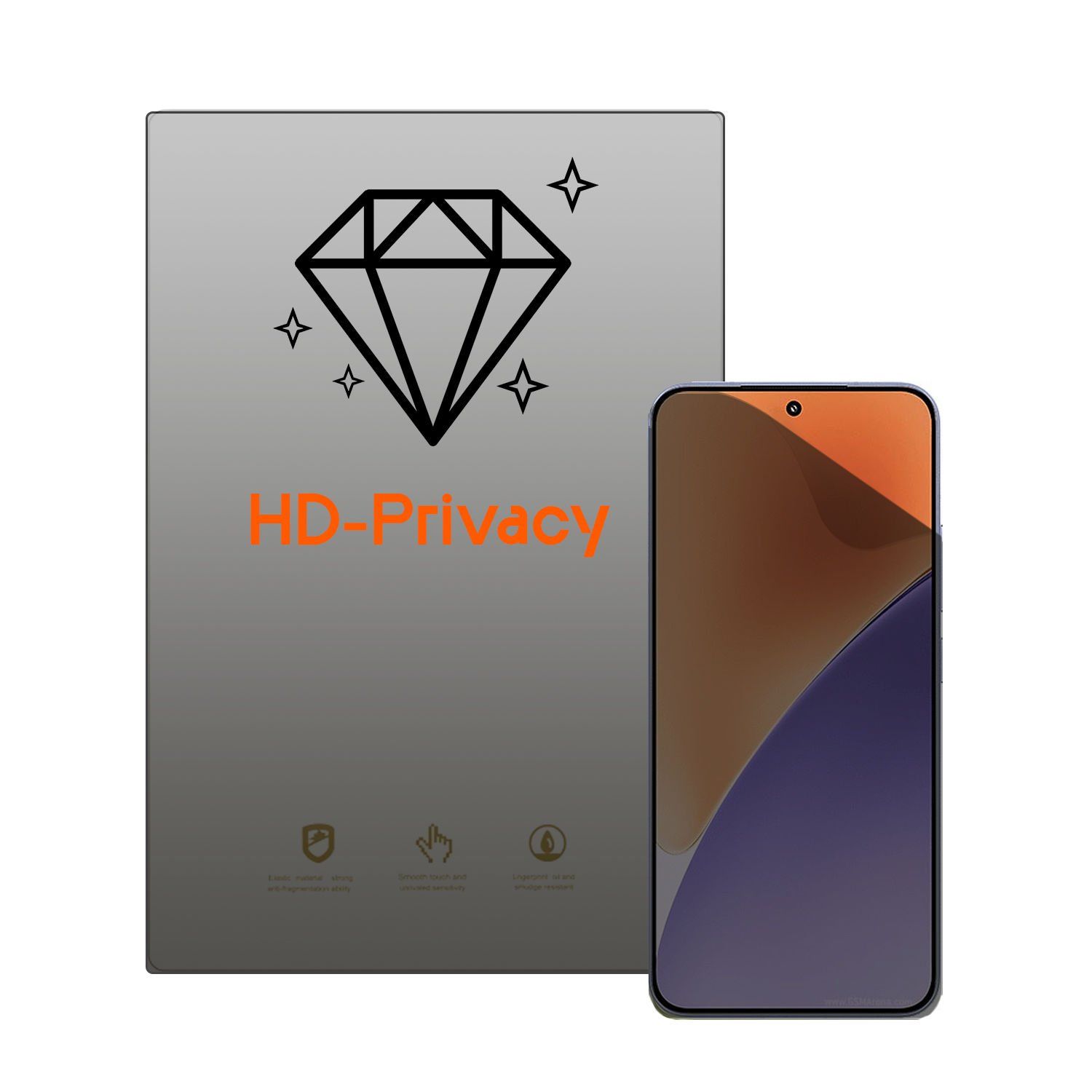 Microcase Xiaomi Mi 15 Pro ile uyumlu Privacy Gizlilik Filtreli Hayalet Nano Ekran Koruyucu - EKM110