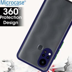 Microcase İnfinix Hot 11S London Serisi Darbeye Dayanıklı Kılıf - AL3415 Mavi
