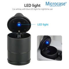 Microcase Oto Araç İçi Led Işıklı Kapaklı Küllük - AL4879