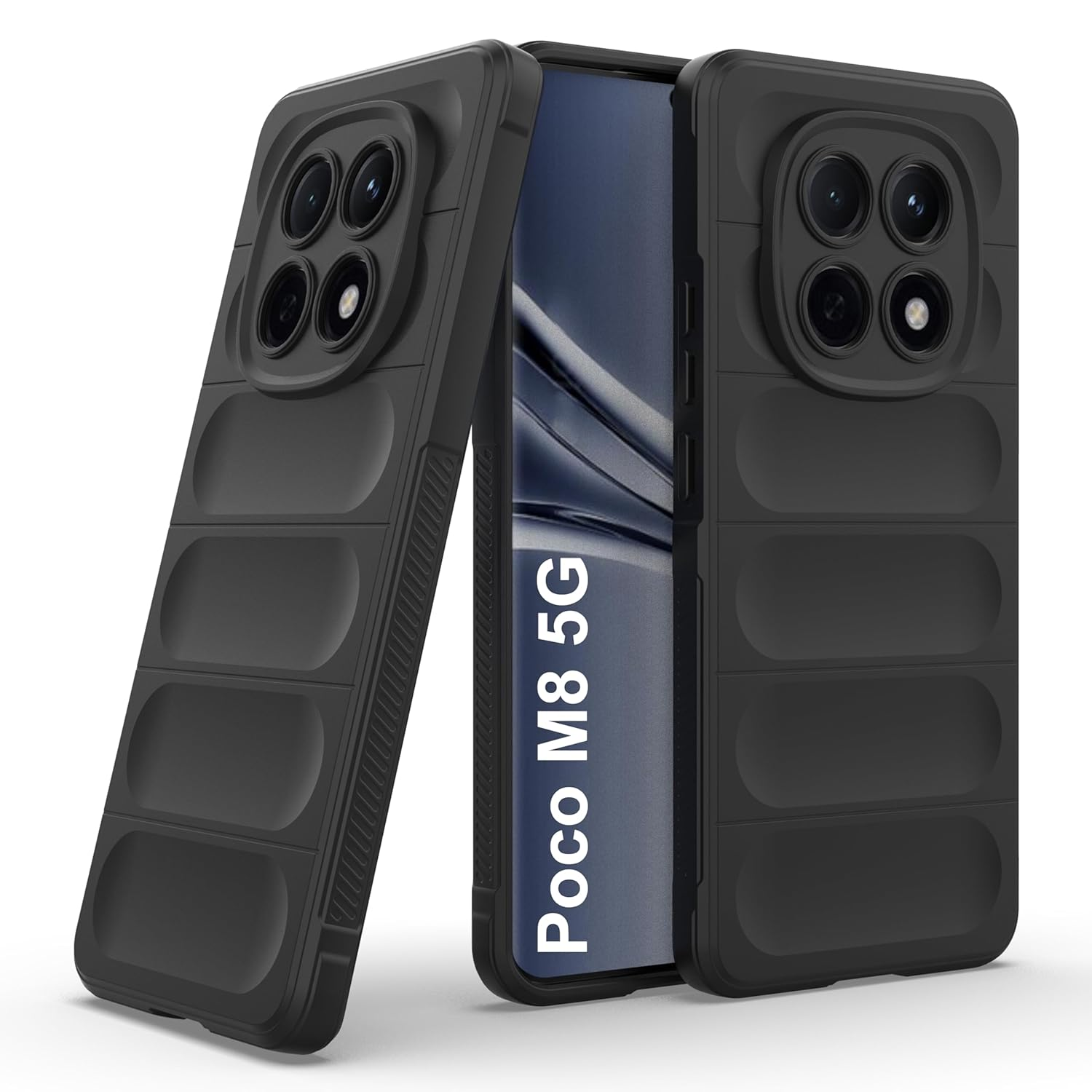 Microcase Xiaomi POCO M8 Pro / Redmi Note 15 Pro Plus 5G ile uyumlu Miami Serisi Darbeye Dayanıklı Silikon Kılıf AL3420