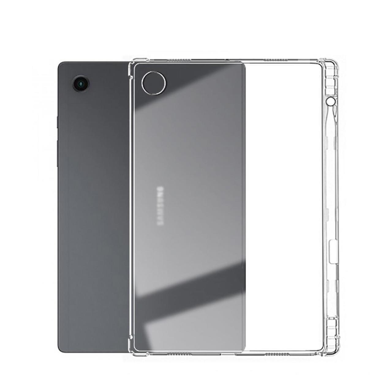 Microcase Samsung Tab A8 X200 10.5 2021 Kalem Koymalı Silikon Kılıf -Şeffaf