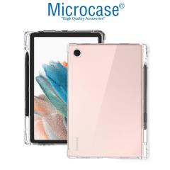 Microcase Samsung Tab A8 X200 10.5 2021 Kalem Koymalı Silikon Kılıf -Şeffaf