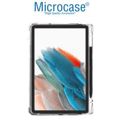 Microcase Samsung Tab A8 X200 10.5 2021 Kalem Koymalı Silikon Kılıf -Şeffaf