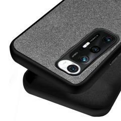 Microcase Xiaomi Mi 10 Pro Fabrik Serisi Kumaş ve Deri Desen Kılıf (SEÇENEKLİ)