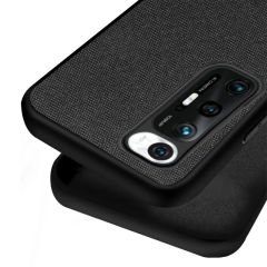 Microcase Xiaomi Mi 10 Pro Fabrik Serisi Kumaş ve Deri Desen Kılıf (SEÇENEKLİ)