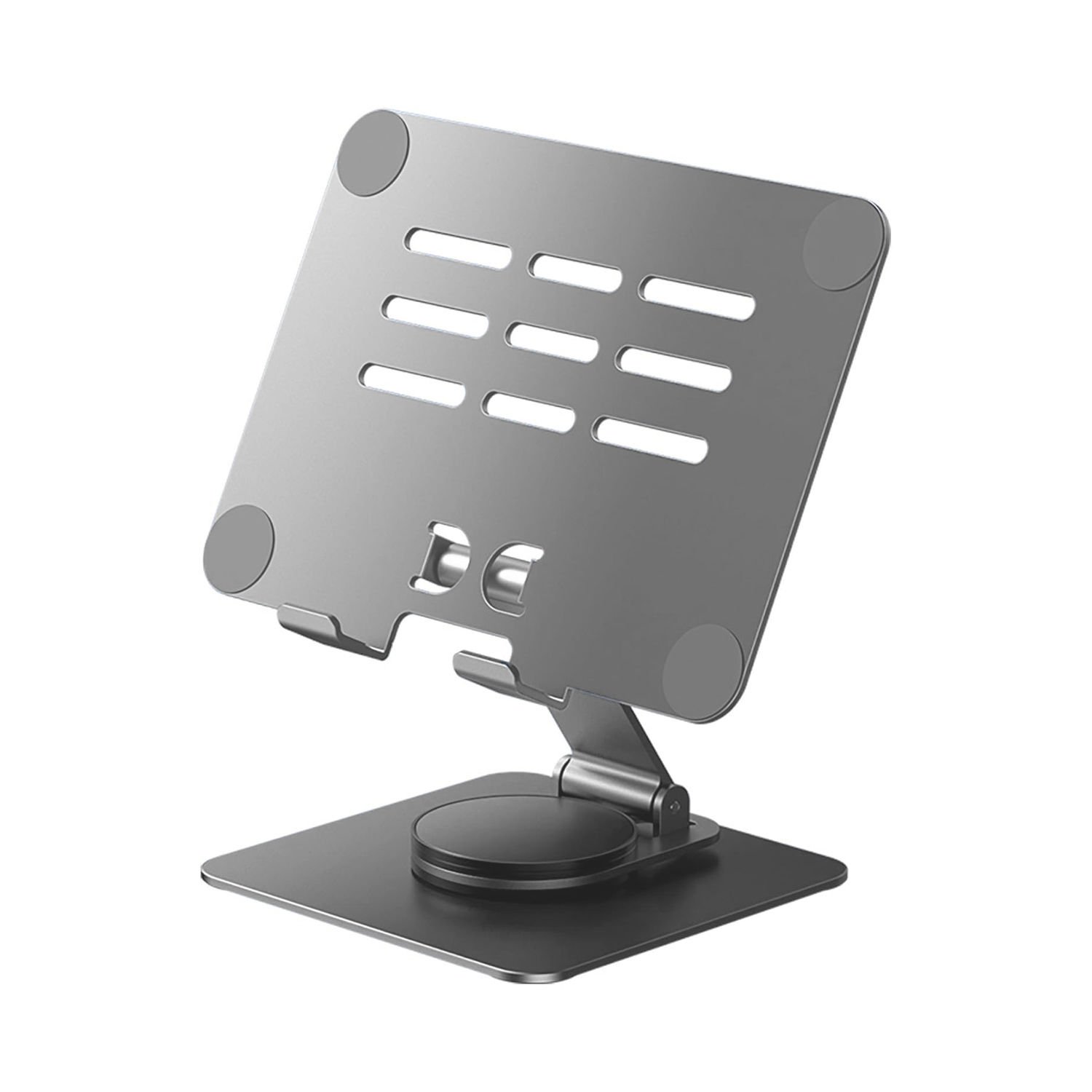 Microcase 360 Derece Dönerli Ayarlanabilir Yükseklik Masaüstü Telefon Tablet Tutucu Metal Stand - AL4721 Gümüş