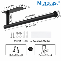 Microcase Çok Amaçlı Mutfak Banyo Tuvalet Paslanmaz Çelik Kağıt Havluluk 2 ADET AL5447