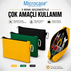 Microcase Çok Amaçlı Mini Hırdavat Çantası Vida Pense Bant Kontrol Kalemi Tornavida VB için Çanta 20X12X3 CM AL5635