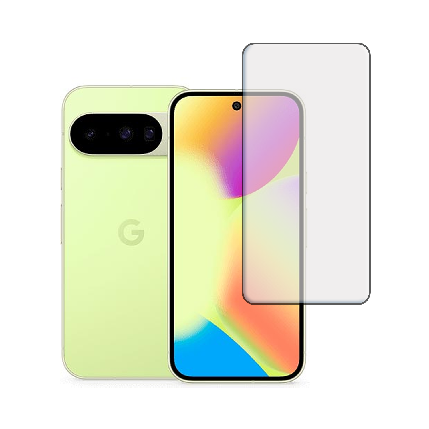 Microcase Google Pixel 10/Google Pixel 10 Pro Tam Kaplayan Çerçeveli Tempered Ekran Koruyucu -AL3276