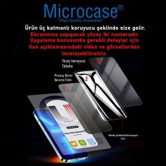 Microcase ZTE Nubia Red Magic 8S Pro Plus ile uyumlu Privacy Gizlilik Filtreli Hayalet Nano Ekran Koruyucu - EKM110