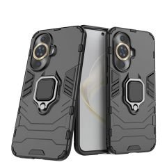 Microcase Huawei Nova 12S /Nova 11 Batman Serisi Yüzük Standlı Armor Kılıf - Siyah AL3349