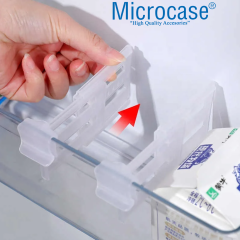 Microcase Sert Plastik Buzdolabı Bölüm Düzenleyici Ayracı Buzdolabı Organizatörü-AL5273 2 Adet
