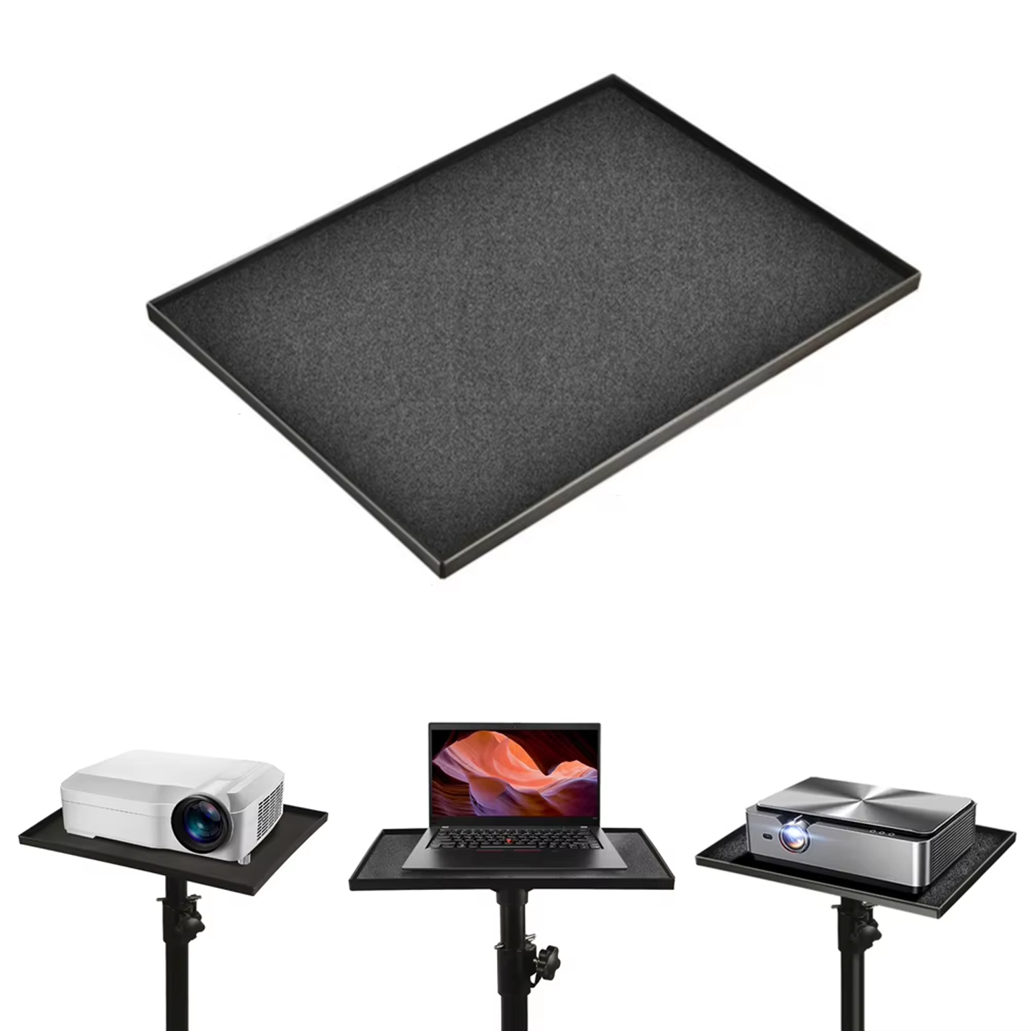 Microcase Sunum Projeksiyon Cihazı Notebook Vb için Çok Amaçlı Ayaklı Sehpa Stand Plastik + 2.1 MT Tripod - AL5099