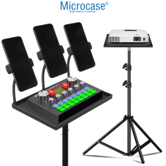 Microcase Sunum Projeksiyon Cihazı Notebook Vb için Çok Amaçlı Ayaklı Sehpa Stand Plastik + 2.1 MT Tripod - AL5099