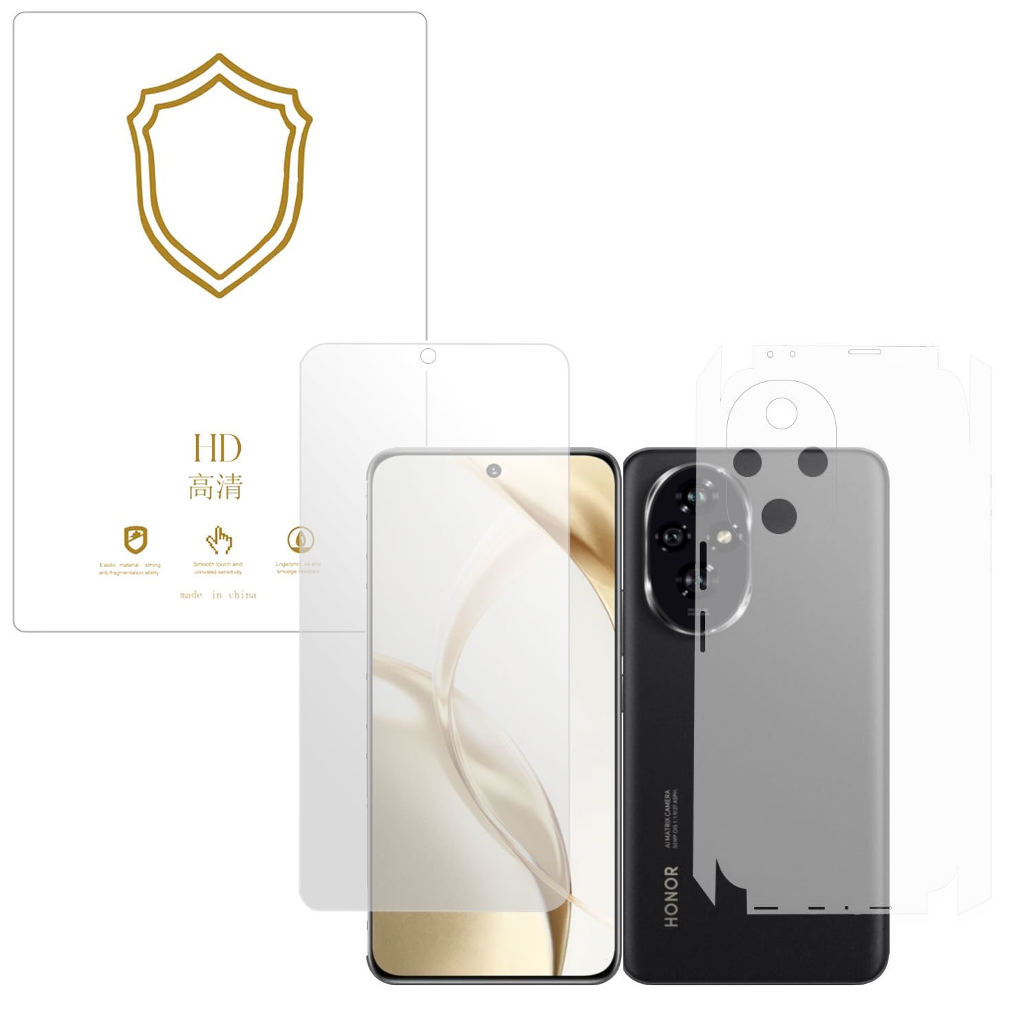 Microcase Honor 200  ile Uyumlu Full Tpu Ön Arka ve Yan 360 Nano Koruma- EKM116