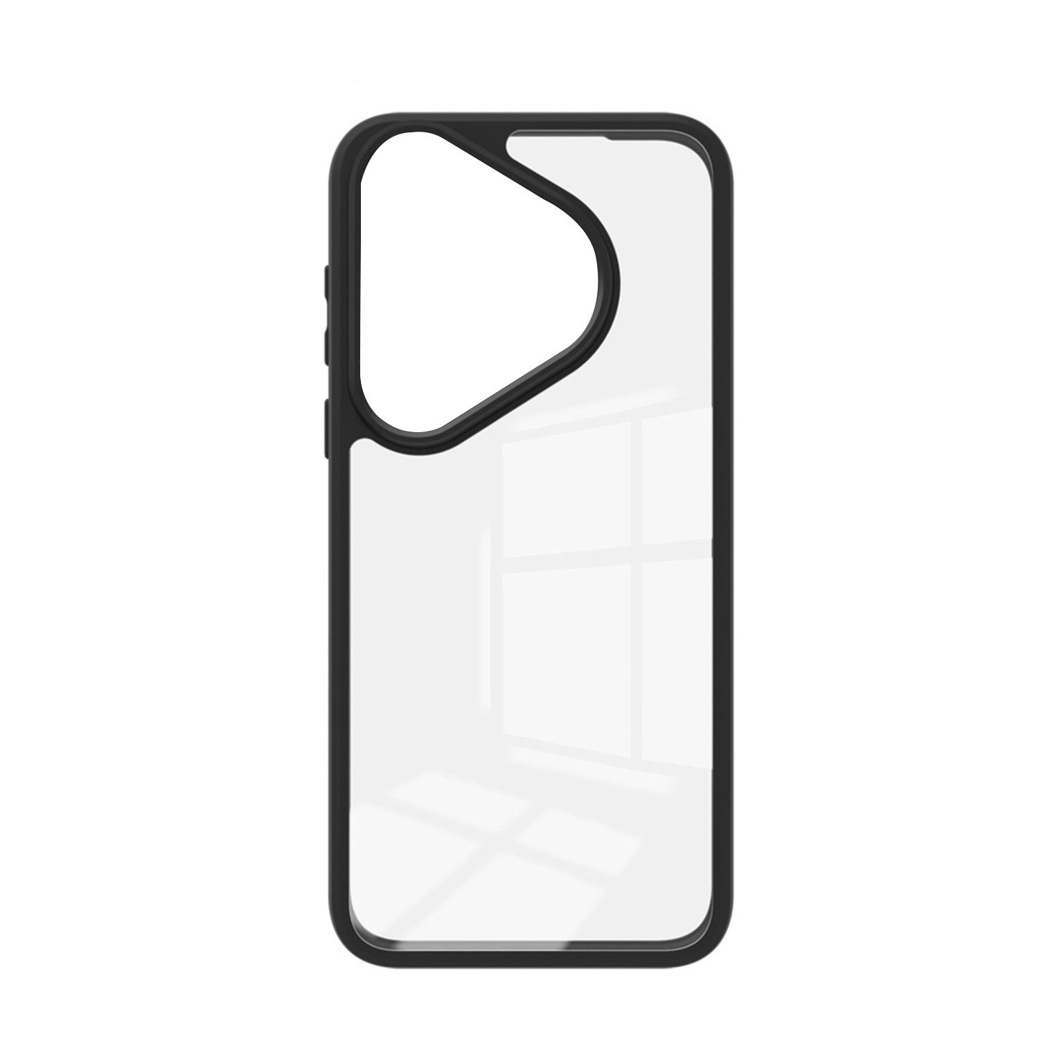 Microcase Huawei Pura 70 Pro Luna Serisi Köşe Korumalı Sert Rubber Kılıf - AL3422 Siyah