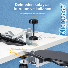Microcase Döner ve Katlanabilir Tasarım Masaya Monte Kol Dayama Standı AL5449