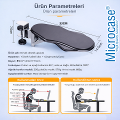 Microcase Döner ve Katlanabilir Tasarım Masaya Monte Kol Dayama Standı AL5449