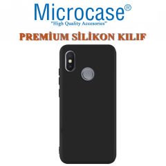 Xiaomi Mi A2 - Mi 6X Premium Mat Silikon Kılıf + Tam Kaplayan Cam