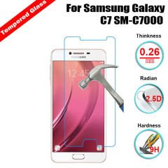 Samsung C7 Tempered Glass Cam Koruma