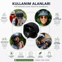 Microcase Motosiklet ve Bisiklet Kaskı El Tutacaklı Büzgülü Taşıma Saklama Çantası Koruyucu Kese 47x42 CM AL5687